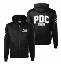 Load image into Gallery viewer, Prospect Full-zip Hoodie in Black