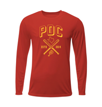 Load image into Gallery viewer, Full Count LS Drifit Tee in Red
